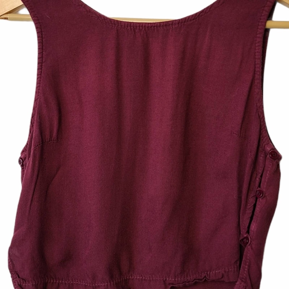 BRANDY MELVILLE | BURGUNDY CROP TANK | SIZE ONE-SIZE - Picture 2 of 12